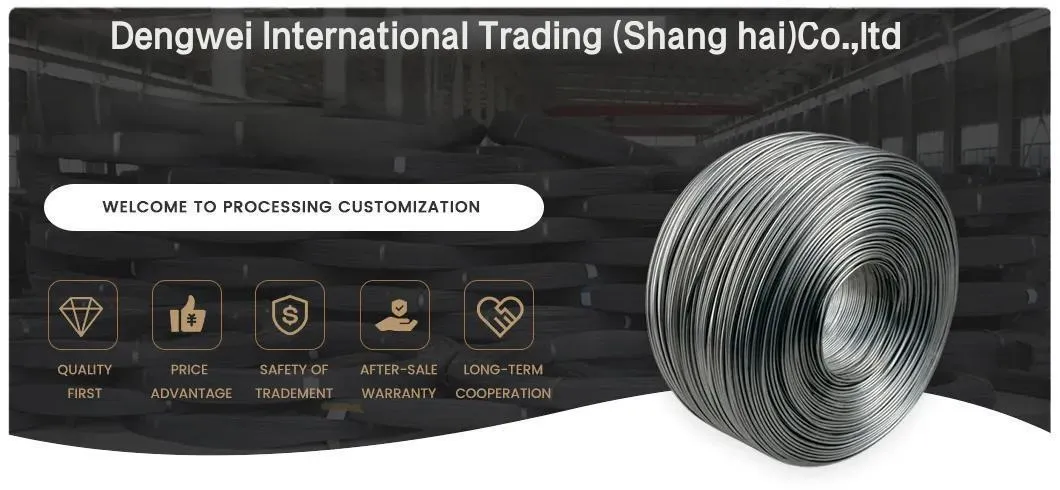 Customized Q235 Q195 3mm 4mm Low Carbon Steel Wire Rod
